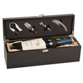 Black Finish Single Wine Box w/Tools